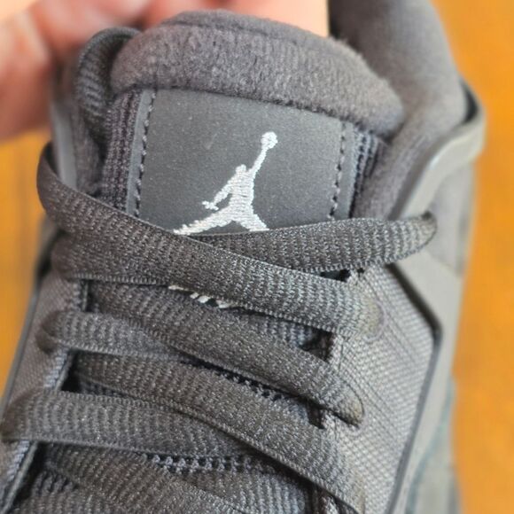 Nike Air Jordan 4 RM "Black Cat" GS 7Y Women's 8.5 FQ7938-004 Nubuck Suede New - Picture 11 of 16